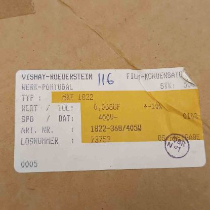 Picture of 1822-368/405W 68NF 400V 15mm CAPACITOR