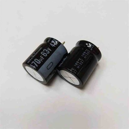 Picture of UHE1J471MHD6SZ 470UF 63V 16x20mm  105 CAPACITOR
