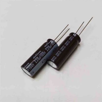 Picture of UPF2A221MHD 220uF 100V 13X35mm  105 CAPACITOR