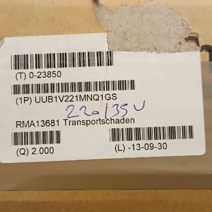 Picture of UUB1V221MNQ1GS 220MF 35V CAPACITOR