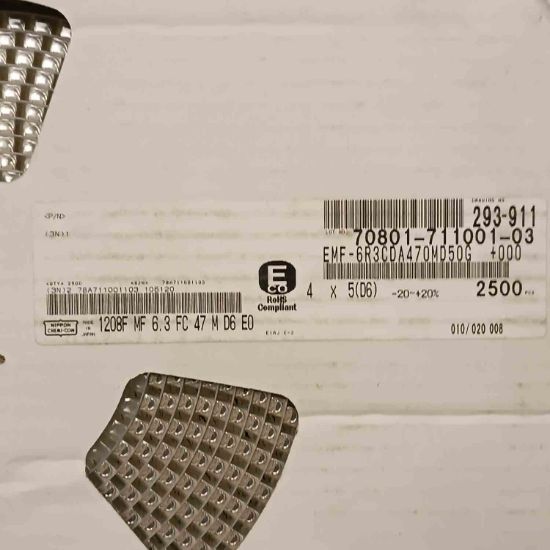 Picture of EMF6R3CDA470MD50G 47uF 6.3V 4x5mm CAPACITOR