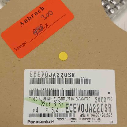 Picture of ECEV0JA220SR 22MF 6.3V 4x5.4 CAPACITOR