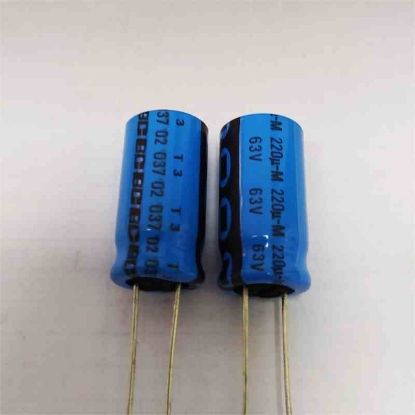 Picture of 2222 037 58221 220uF 63V 10x20mm  BC ELKO KONDANSATÖR