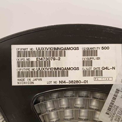 Picture of UUX1V101MNQAMOGS 100UF 35V 10x10mm  CAPACITOR