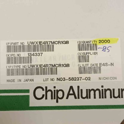 Picture of UWX1E4R7MCR1GB-01 4.7UF 25V CAPACITOR