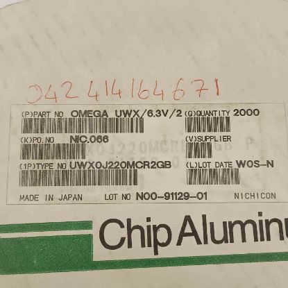 Picture of UWXOJ220MCR2B 22UF 6.3V CAPACITOR