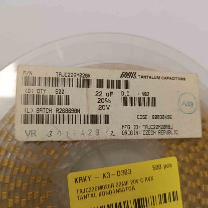 Picture of TAJC226M020R 22UF 20V  CAPACITOR