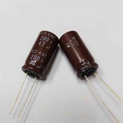 Picture of EKMF201ELL470MK255 47uF 200V 12.5x25mm 105 CAPACITOR