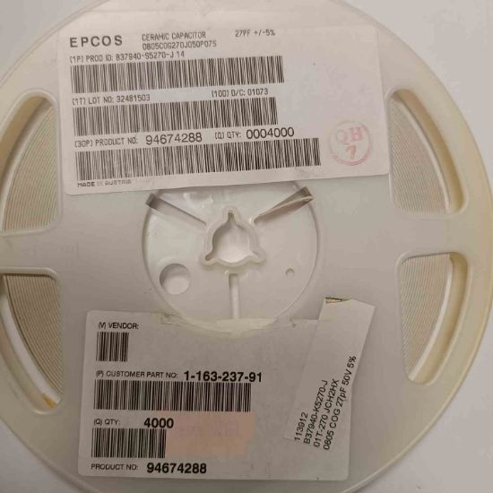 Picture of B37940S5270J14 27PF 50V 805 CAPACITOR