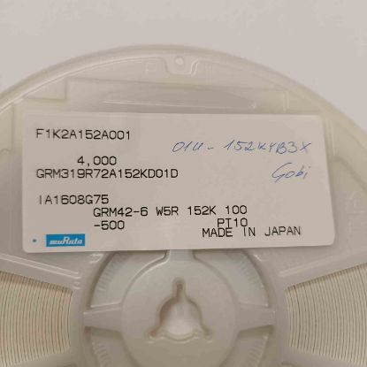 Picture of GRM42-6W5R152K100-500 1500PF 100V 1206 CAPACITOR