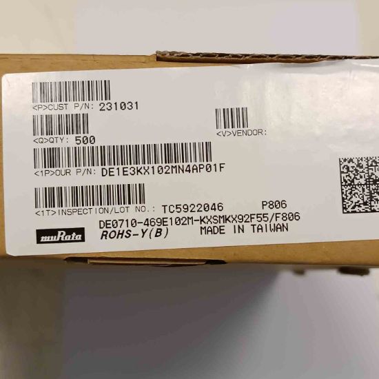 Picture of DE1E3KX102MN4AP01F 1NF 440VAC  CAPACITOR