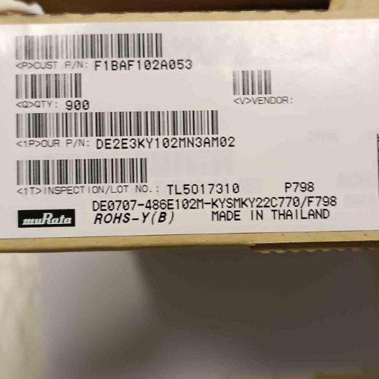 Picture of DE2E3KY102MN3AM02 1000PF 250VAC 7.5mm  CAPACITOR