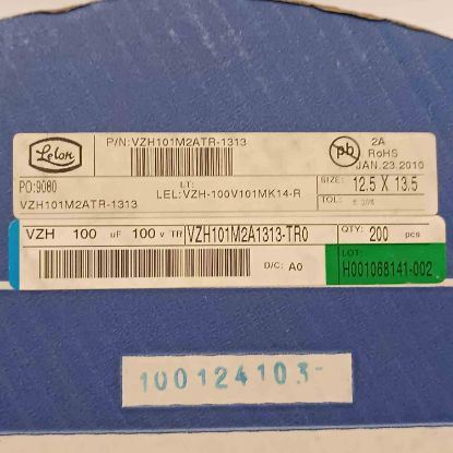 Picture of VZH101M2ATR-1313 100UF 100V 12.5x13.5 CAPACITOR