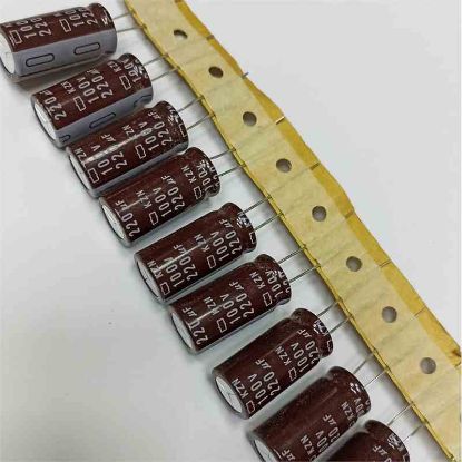 Picture of 220uF 100V 12x25 mm 105 CAPACITOR