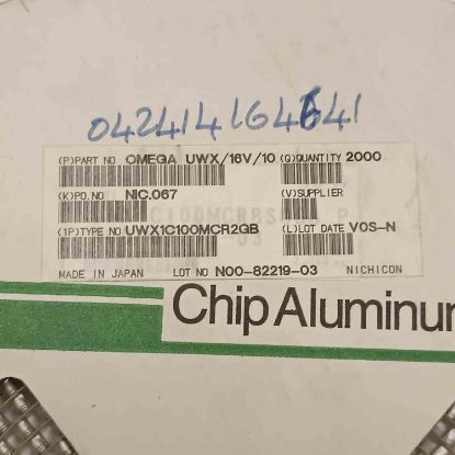Picture of UWX1C100MCR2GB 10UF 16V CAPACITOR