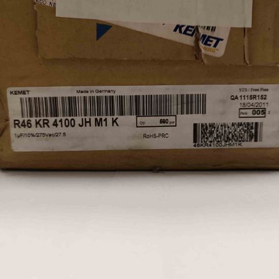 Picture of R46KR4100JHM1K 1MF 275VAC 27.5mm CAPACITOR