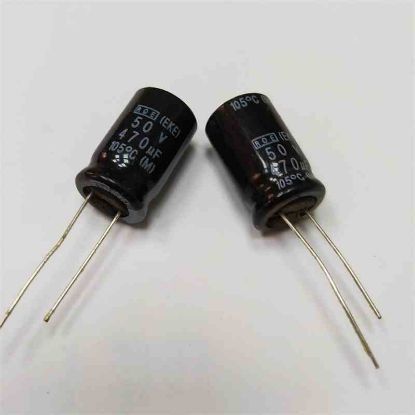 Picture of 470uF 50V 12.5x20mm  105 CAPACITOR