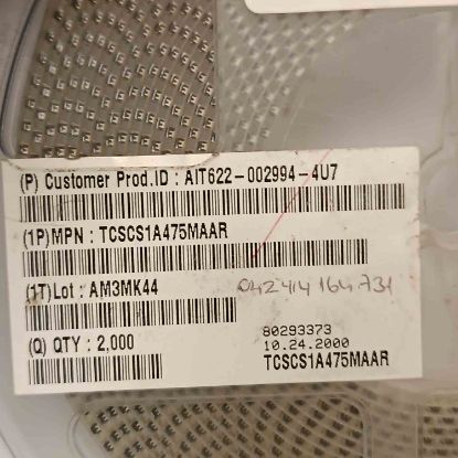 Picture of TCSCS1A475MAAR 4.7UF 10V CAPACITOR