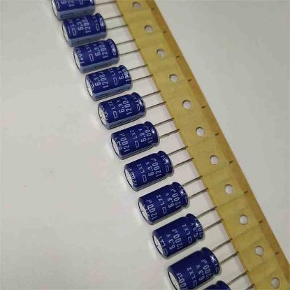 Picture of TD04RLXZ6.3VB1200M 1200UF 6.3V 10x16 105 CAPACITOR