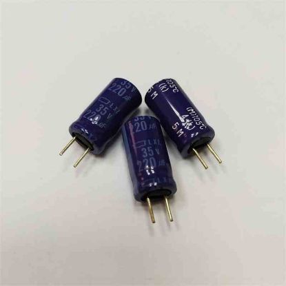 Picture of CCLXZ35VB220M 220UF 35V 8x15mm 105 CAPACITOR