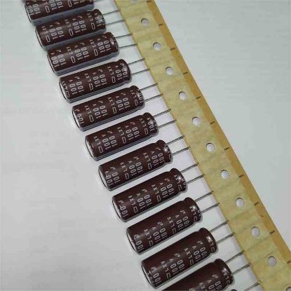 Picture of TD04RLXV100VB100M 100UF 100V 10x30mm  105 CAPACITOR