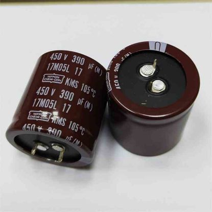 Picture of KMSVS390450 390UF 450V 35x35mm  105 CAPACITOR