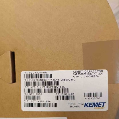 Picture of F612JF332M100L   0.0033UF 100V 5mm  0.2 CAPACITOR