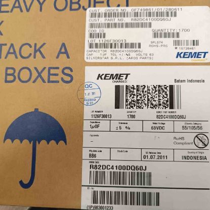 Picture of R82DC4100DQ60J 1MF 63V 5mm 0,05 CAPACITOR