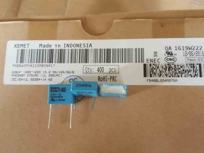 Picture of PHE840MX6220MB06R17 0.22UF 275VAC 15mm 0.2 CAPACITOR