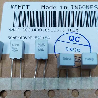 Picture of MMK5563J400J05L16.5TR18 0.056UF 400V 5mm 0.05 CAPACITOR