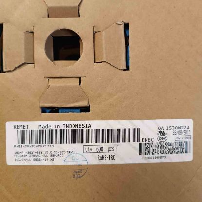 Picture of PHE840MX6100MR17T0 100NF 275VAC 15 0.2 CAPACITOR