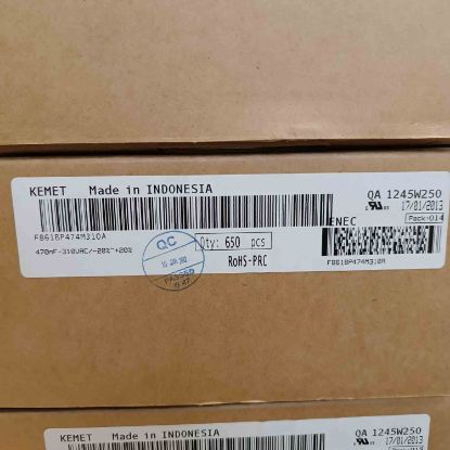 Picture of F861BP474M310A   0.47UF 310VAC 15mm  0.2 CAPACITOR