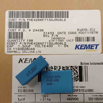 Picture of PHE426KF7150JR06L2 1.5UF 400V  0.05 CAPACITOR