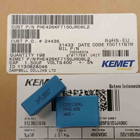 Picture of PHE426KF7150JR06L2 1.5UF 400V  0.05 CAPACITOR