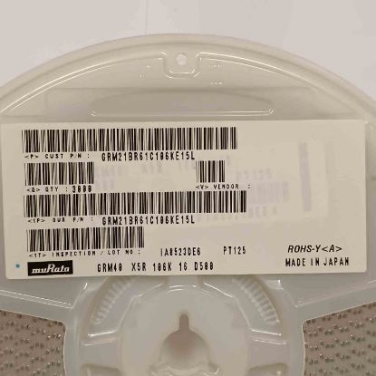 Picture of GRM21BR61C106KE15L 10UF 16V 805 CAPACITOR