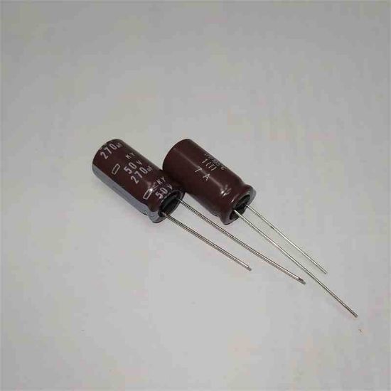 Picture of KY50VB270M 270uF 50V 10x20mm 105 CAPACITOR