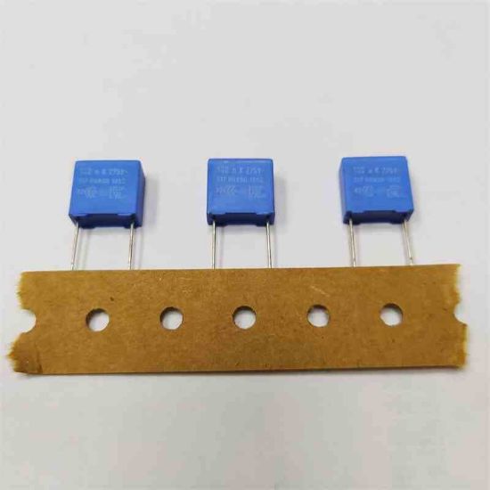 Picture of 0.1UF 275VACx2 10mm CAPACITOR