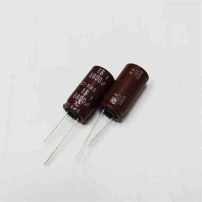 Picture of KMG16V6800M 6800uF 16V 15X30 105 CAPACITOR