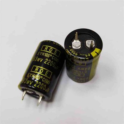 Picture of 2200UF 63V 22x35mm  105 CAPACITOR