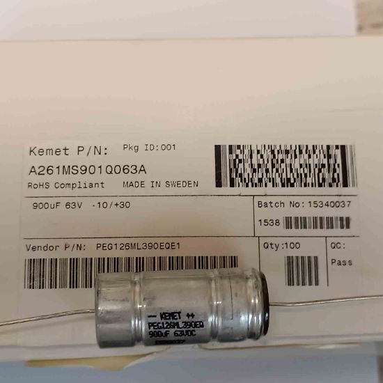 Picture of PEG225MH390EQE1 900uF 63V CAPACITOR