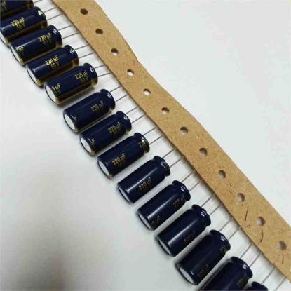 Picture of 220UF 50V 10x20mm  105 CAPACITOR