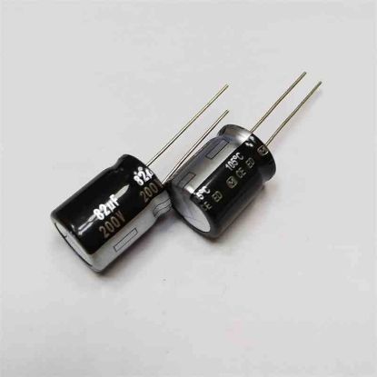 Picture of 82UF 200V 16x20mm 105 CAPACITOR