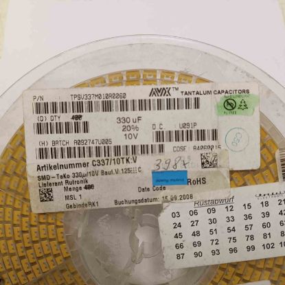 Picture of TPSV337M010R0060 330UF 10V C CAPACITOR