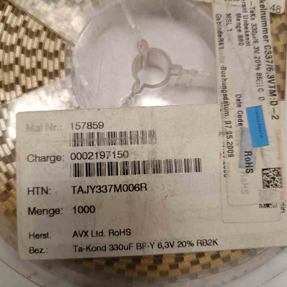 Picture of TAJY337M006R 330UF 6.3V  CAPACITOR