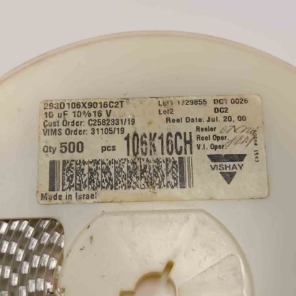 Picture of 293D106X9016C2T 10UF 16V  CAPACITOR