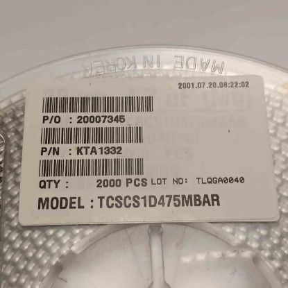 Picture of TCSCS1D475MBAR 4.7UF 20V  CAPACITOR