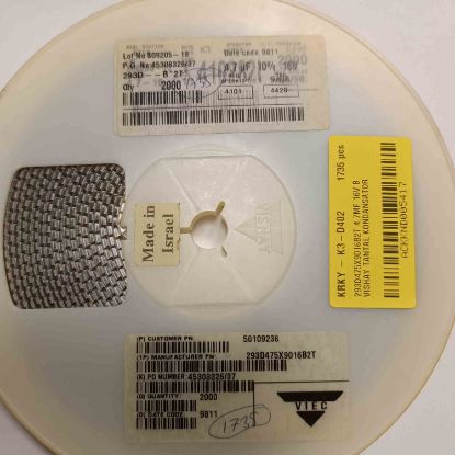 Picture of 293D475X9016B2T 4.7UF 16V  CAPACITOR