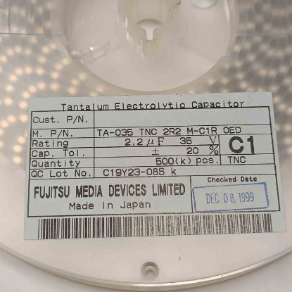 Picture of TA035TNC2R2MC1R 2.2UF 35V  CAPACITOR