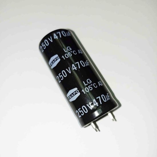 Picture of 470UF 250V 20x50mm 105 CAPACITOR