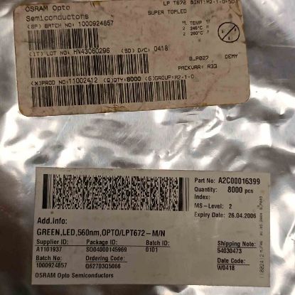 Picture of LPT672 YEŞİL 560nm 2.6V 3.7*3.0*2.1mm